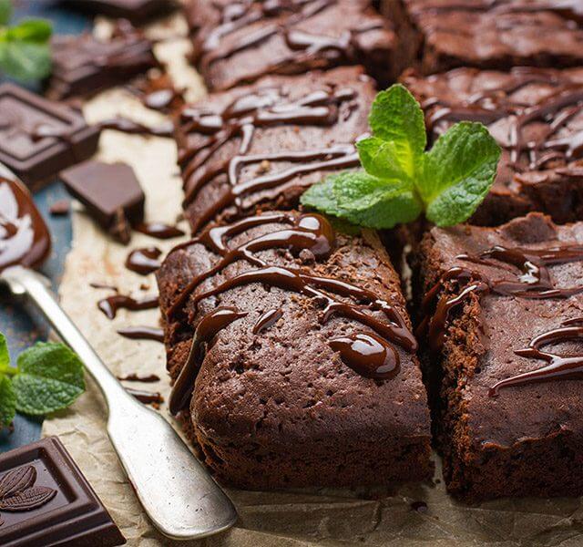 Schokoladen Minz Brownies