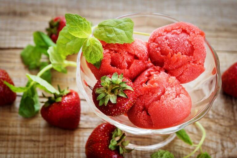 Erdbeer-Sorbet • Genius Rezeptwelt