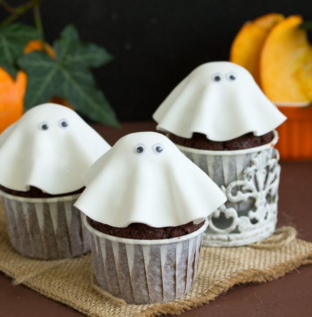 Halloween - Gespenster-Muffins
