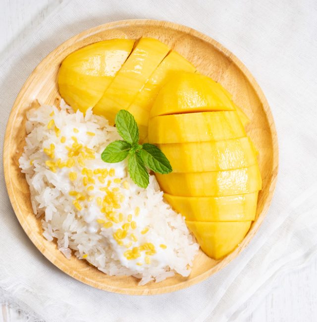 Sticky Reis mit Mango