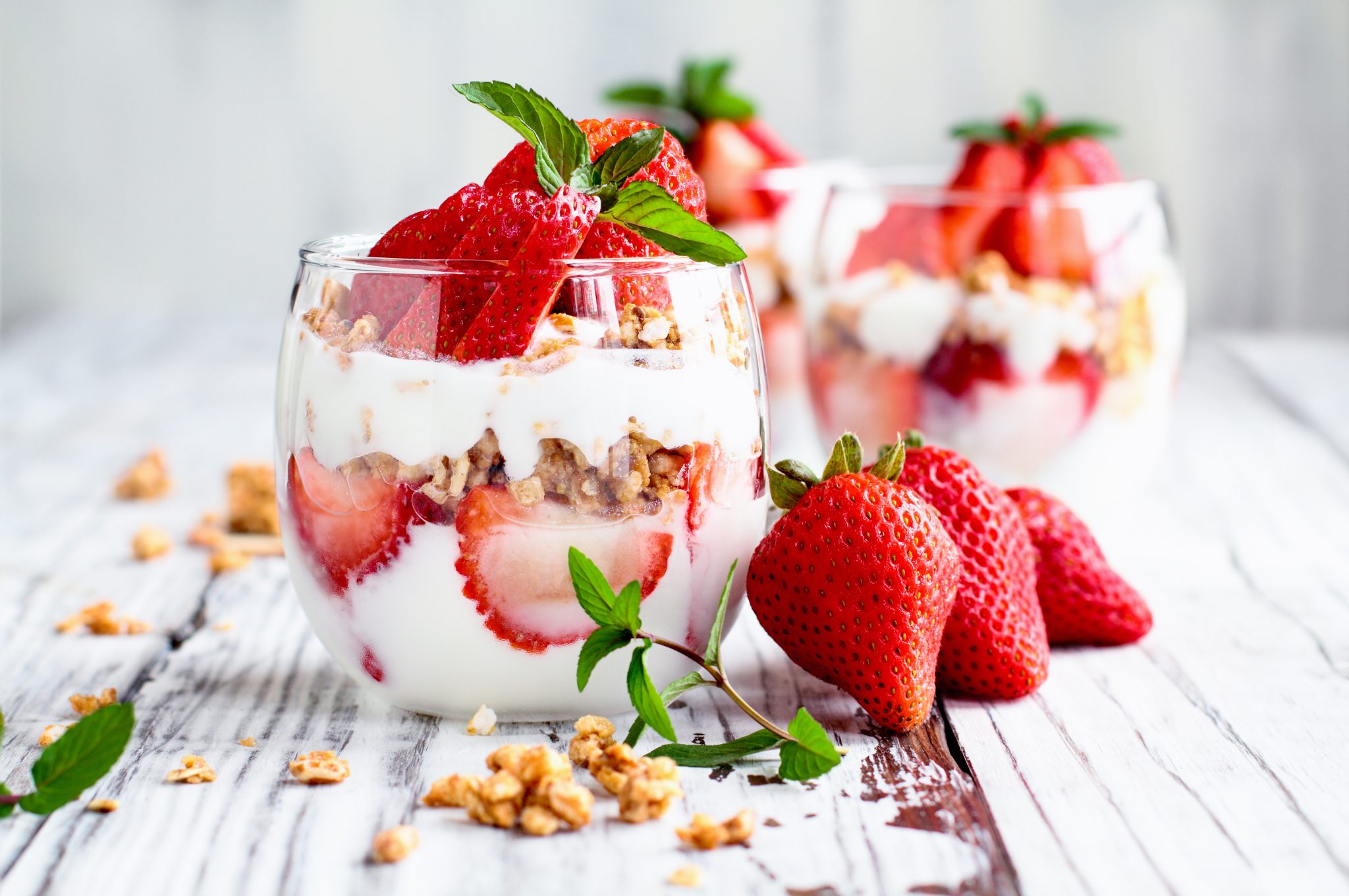 Erdbeeren-Joghurtcreme • Genius Rezeptwelt