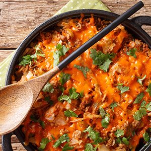 Spitzkohl-Hackfleisch-Pfanne